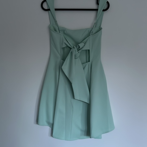 Lucy in the Sky tie back mini dress. - Picture 3 of 4